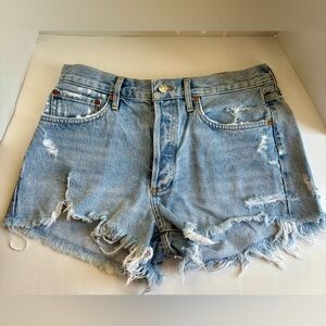 AGOLDE Parker Button Fly Denim Jean Shorts Size 29